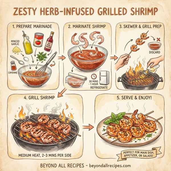 Zesty Herb-Infused Grilled Shrimp instructions