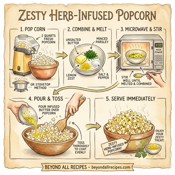 Zesty Herb-Infused Popcorn instructions