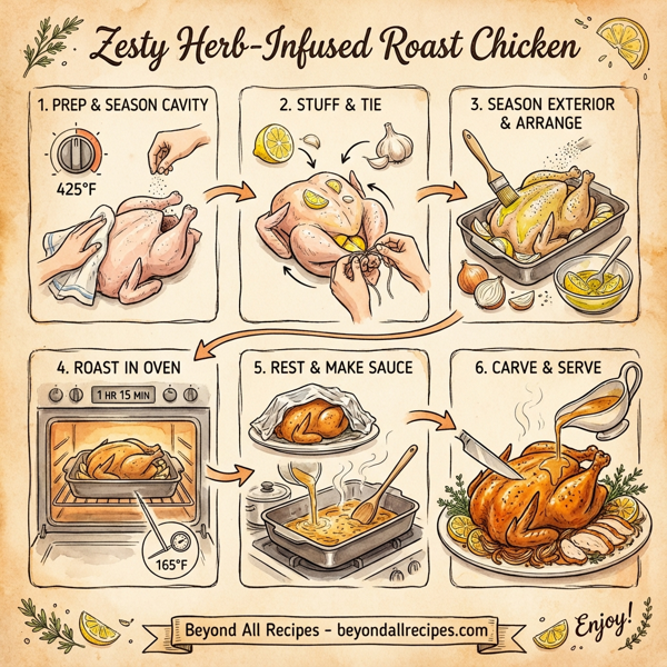 Zesty Herb-Infused Roast Chicken instructions