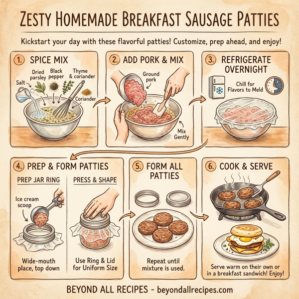 Zesty Homemade Breakfast Sausage Patties instructions