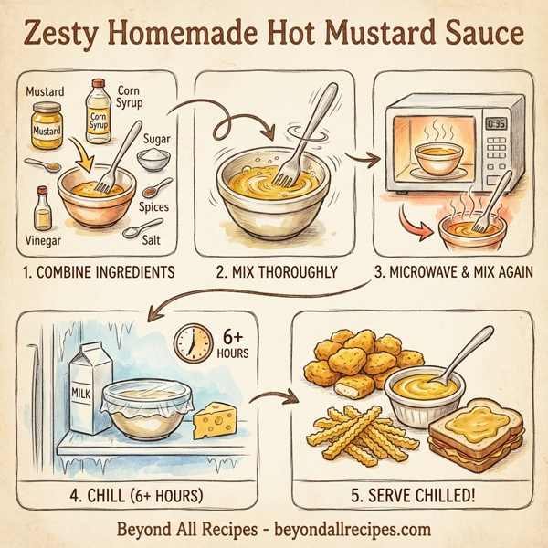 Zesty Homemade Hot Mustard Sauce instructions