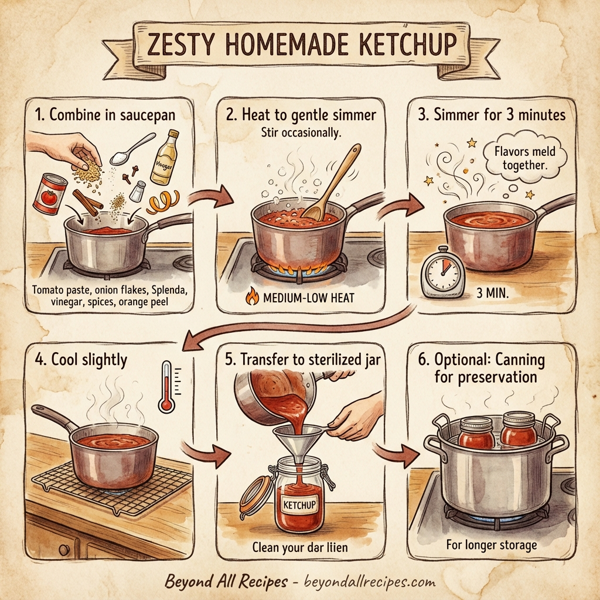 Zesty Homemade Ketchup instructions