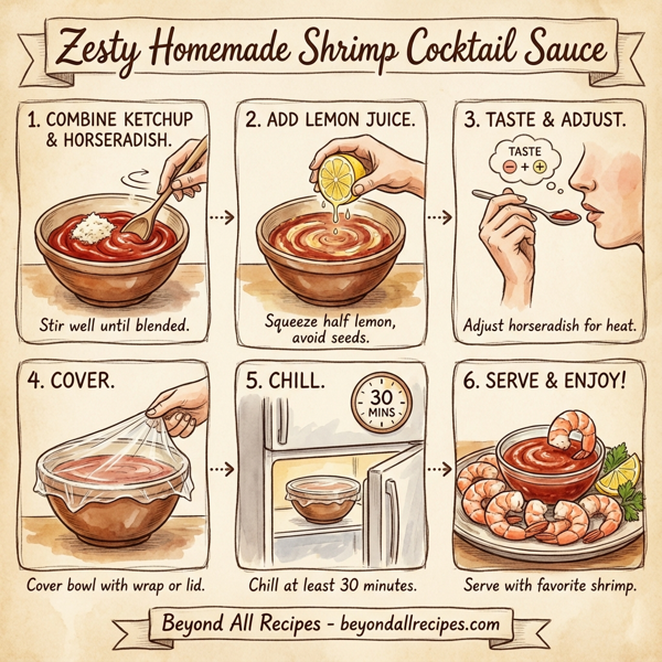 Zesty Homemade Shrimp Cocktail Sauce instructions