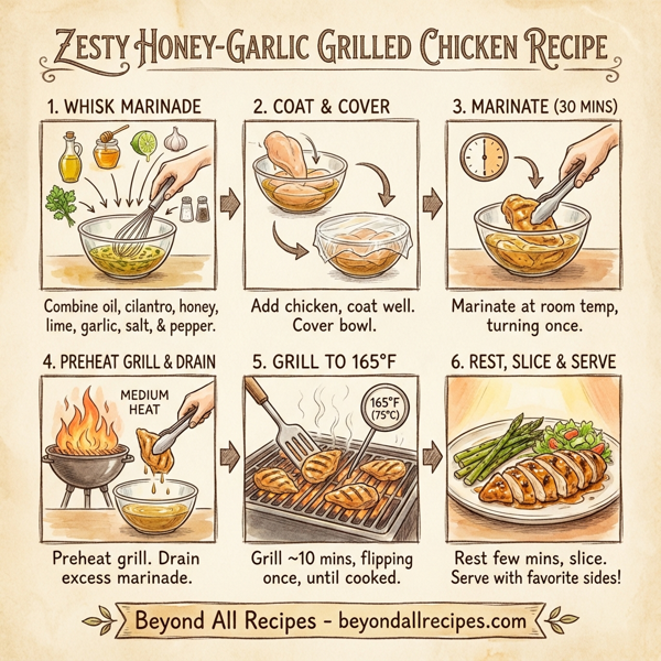 Zesty Honey-Garlic Grilled Chicken instructions