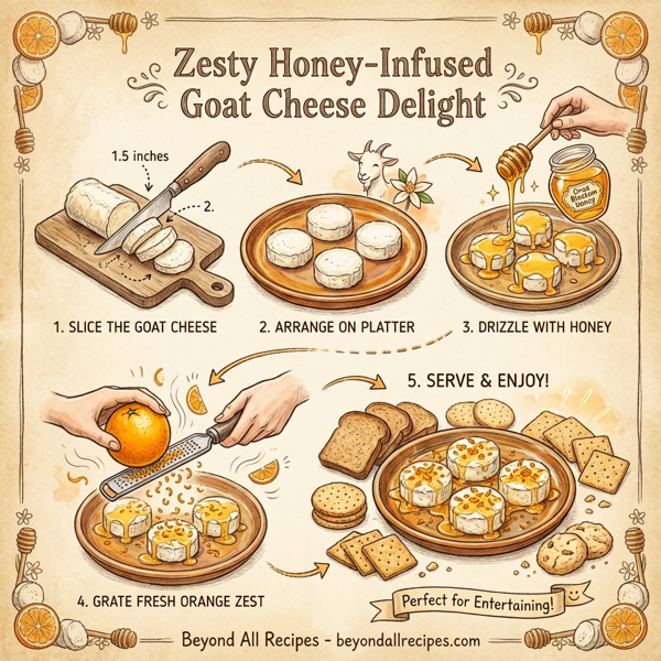 Zesty Honey-Infused Goat Cheese Delight instructions