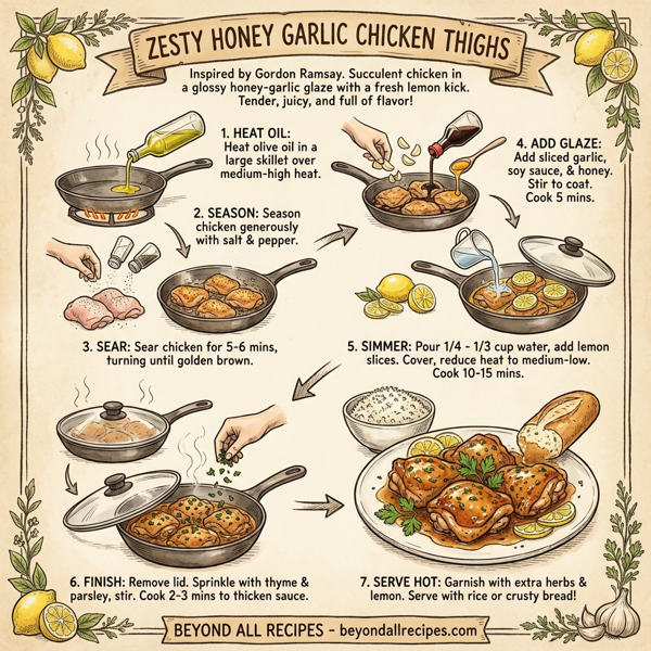 Zesty Honey Garlic Chicken Thighs instructions