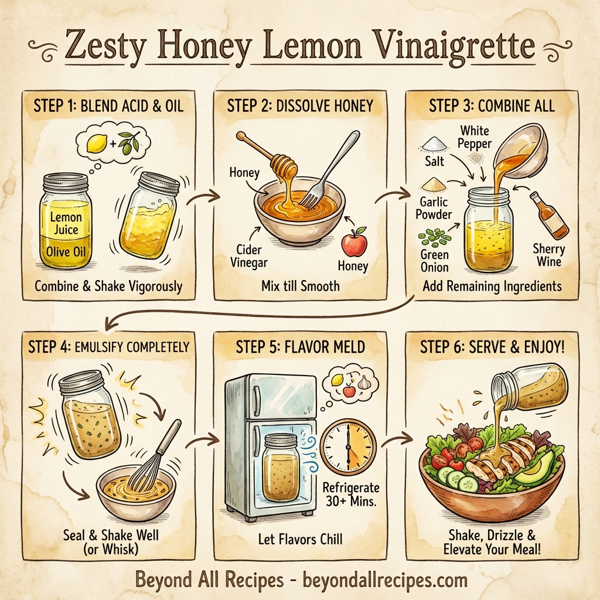 Zesty Honey Lemon Vinaigrette instructions