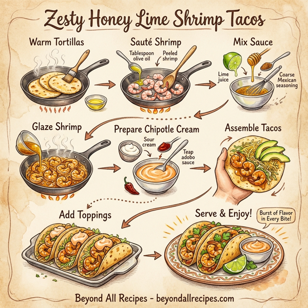 Zesty Honey Lime Shrimp Tacos instructions