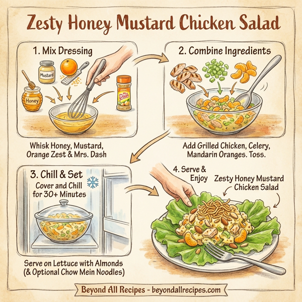 Zesty Honey Mustard Chicken Salad instructions