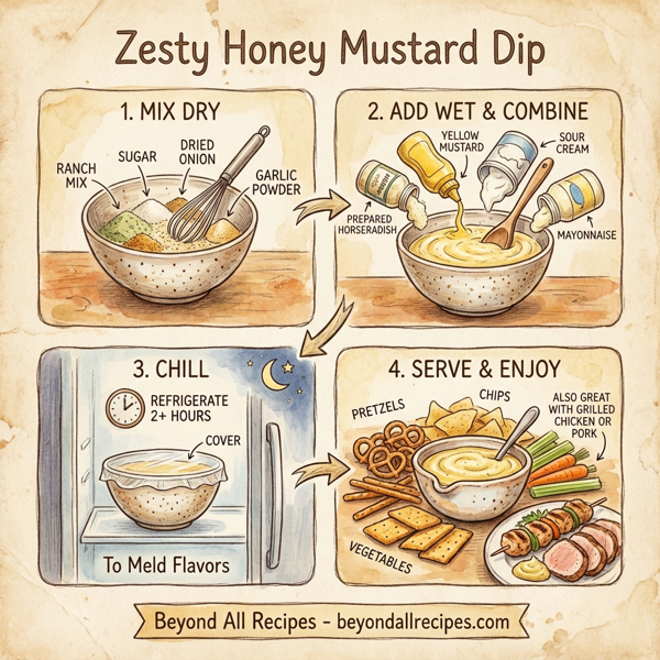 Zesty Honey Mustard Dip instructions