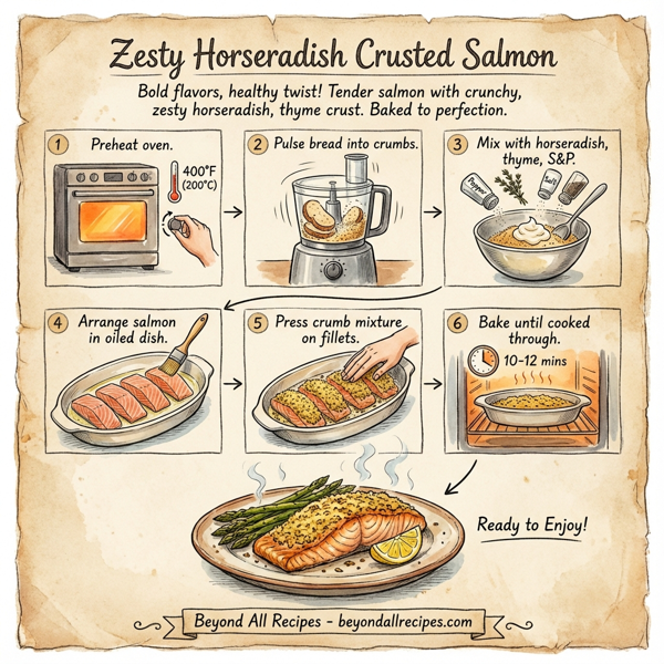 Zesty Horseradish Crusted Salmon instructions
