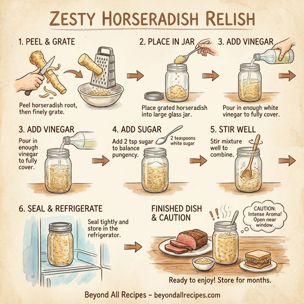 Zesty Horseradish Relish instructions