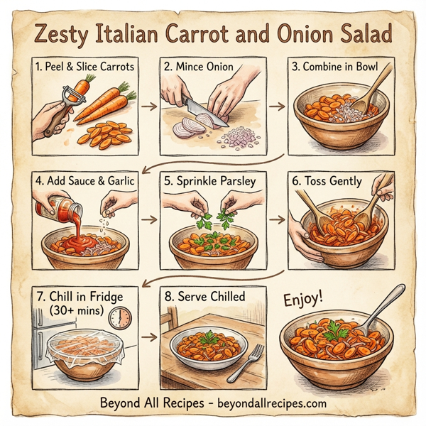 Zesty Italian Carrot and Onion Salad instructions