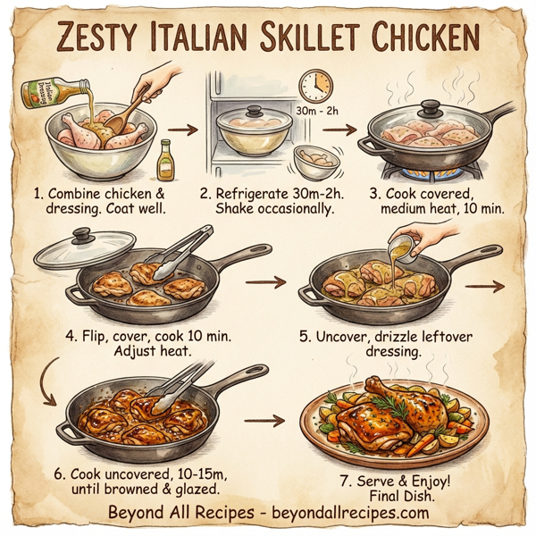Zesty Italian Skillet Chicken instructions