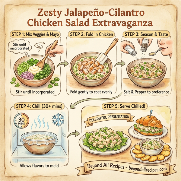 Zesty Jalapeño-Cilantro Chicken Salad Extravaganza instructions