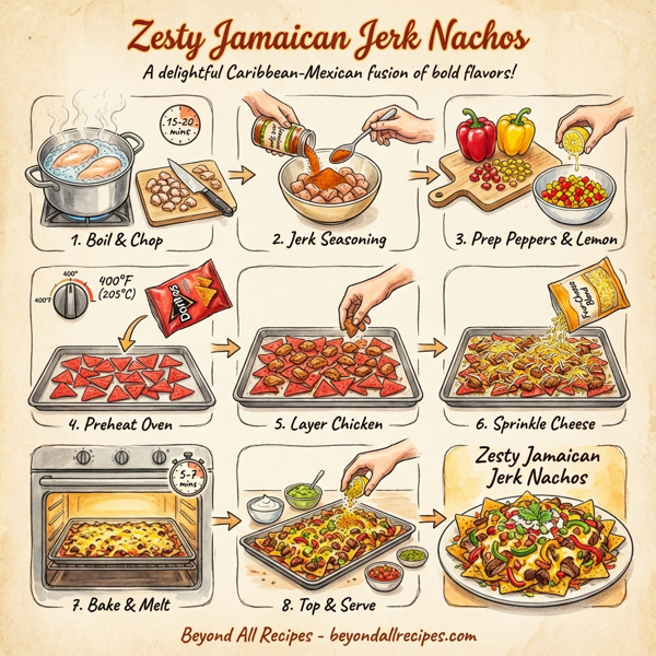 Zesty Jamaican Jerk Nachos instructions
