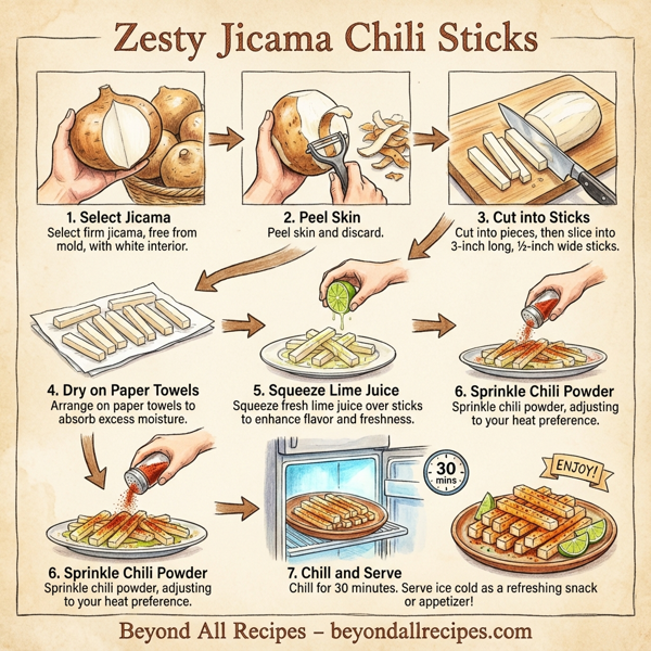 Zesty Jicama Chili Sticks instructions