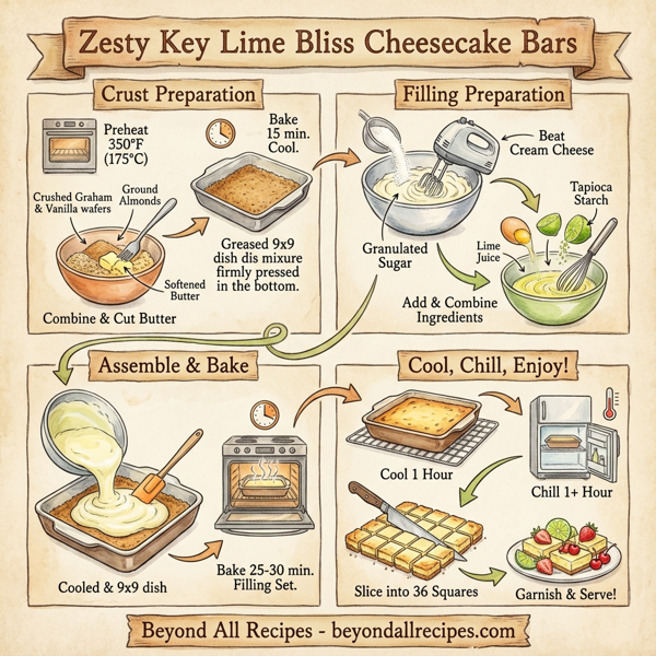 Zesty Key Lime Bliss Cheesecake Bars instructions