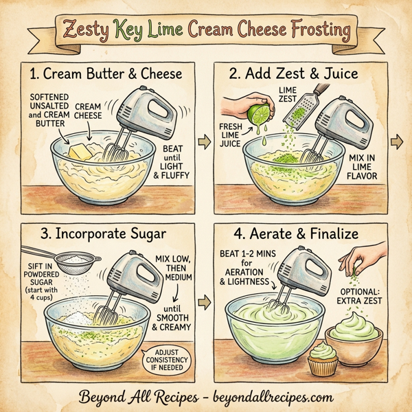 Zesty Key Lime Cream Cheese Frosting instructions