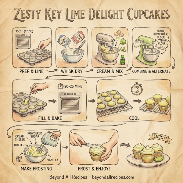 Zesty Key Lime Delight Cupcakes instructions