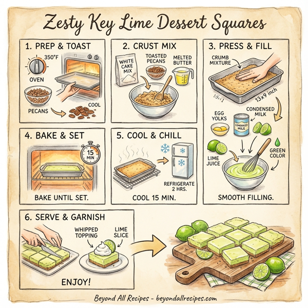 Zesty Key Lime Dessert Squares instructions