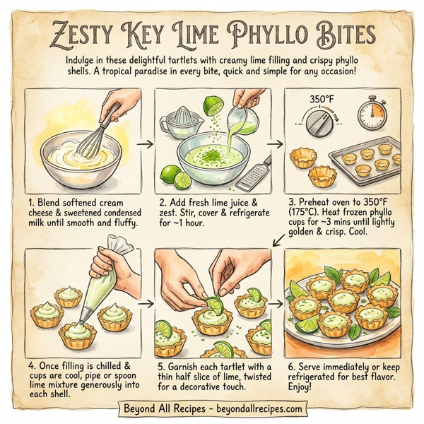 Zesty Key Lime Phyllo Bites instructions