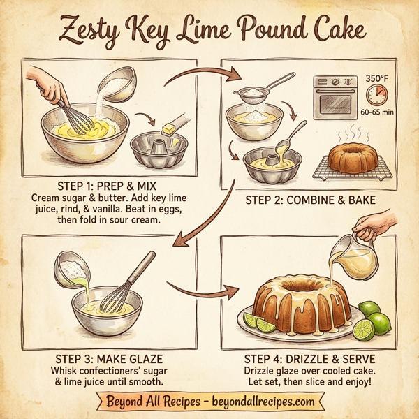 Zesty Key Lime Pound Cake instructions