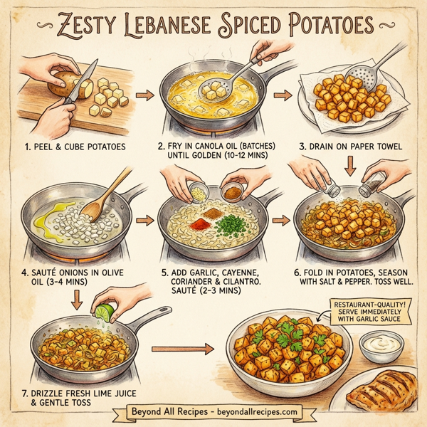 Zesty Lebanese Spiced Potatoes instructions