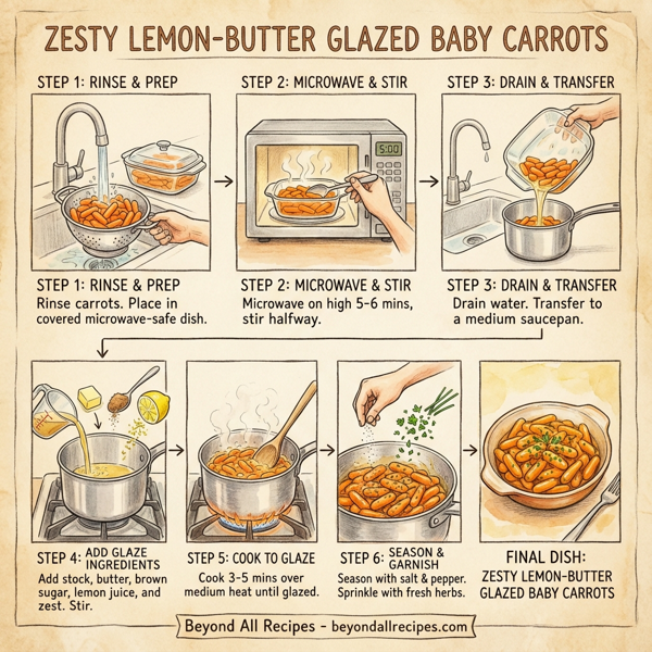 Zesty Lemon-Butter Glazed Baby Carrots instructions