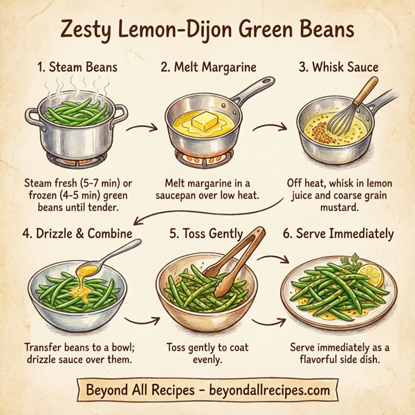 Zesty Lemon-Dijon Green Beans instructions
