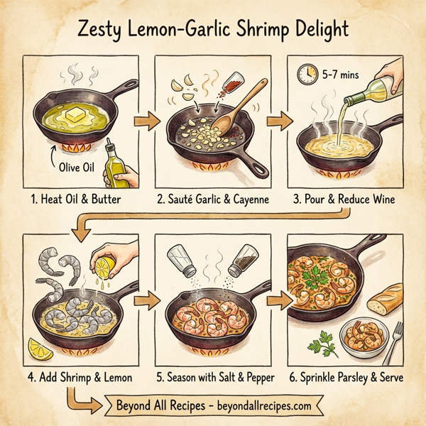 Zesty Lemon-Garlic Shrimp Delight instructions