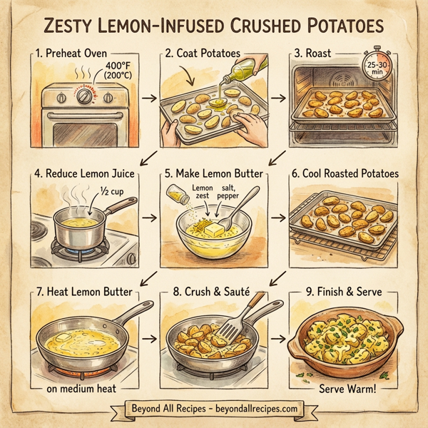 Zesty Lemon-Infused Crushed Potatoes instructions