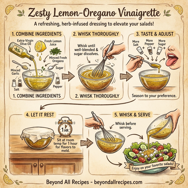 Zesty Lemon-Oregano Vinaigrette instructions