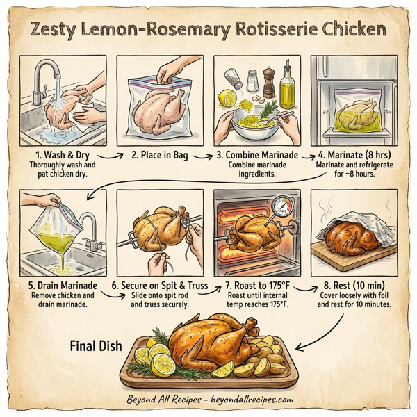 Zesty Lemon-Rosemary Rotisserie Chicken instructions