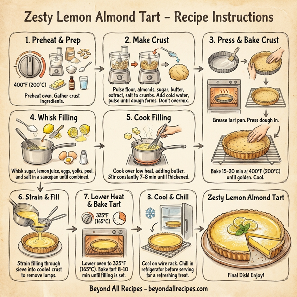 Zesty Lemon Almond Tart instructions