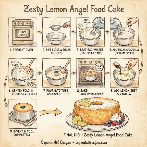 Zesty Lemon Angel Food Cake instructions