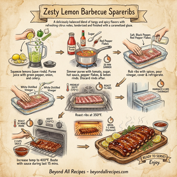 Zesty Lemon Barbecue Spareribs instructions