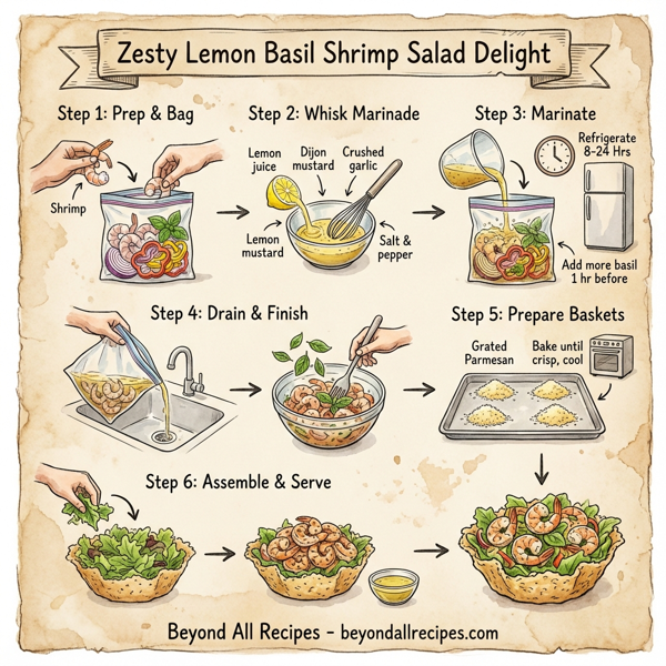 Zesty Lemon Basil Shrimp Salad Delight instructions
