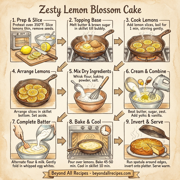 Zesty Lemon Blossom Cake instructions