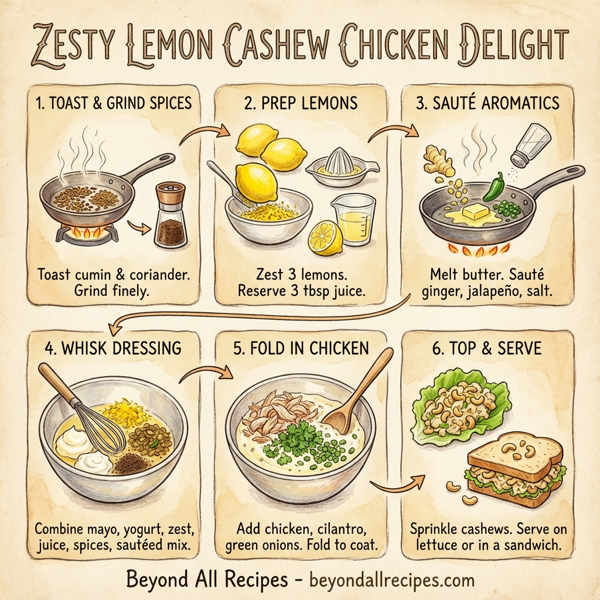 Zesty Lemon Cashew Chicken Delight instructions
