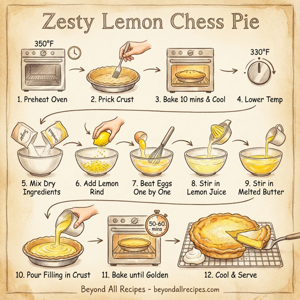 Zesty Lemon Chess Pie instructions