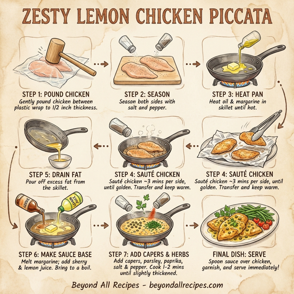 Zesty Lemon Chicken Piccata instructions
