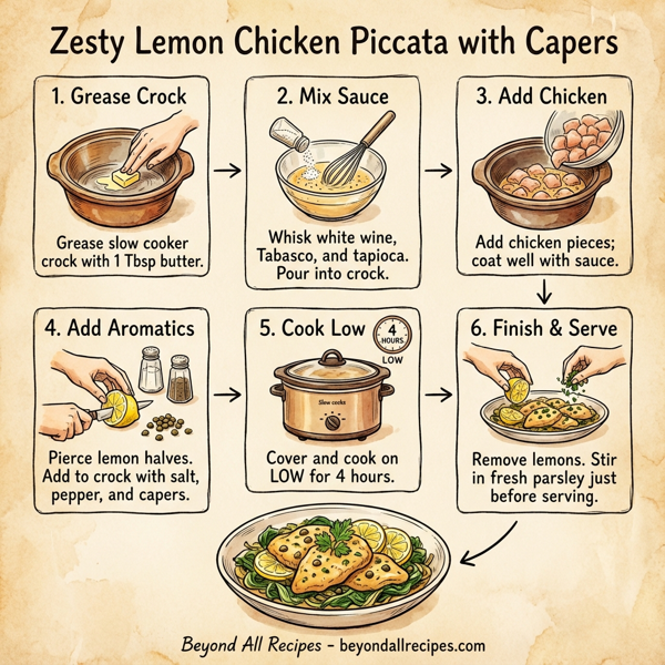 Zesty Lemon Chicken Piccata with Capers instructions