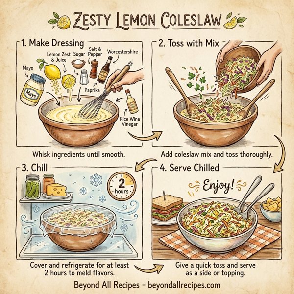 Zesty Lemon Coleslaw instructions