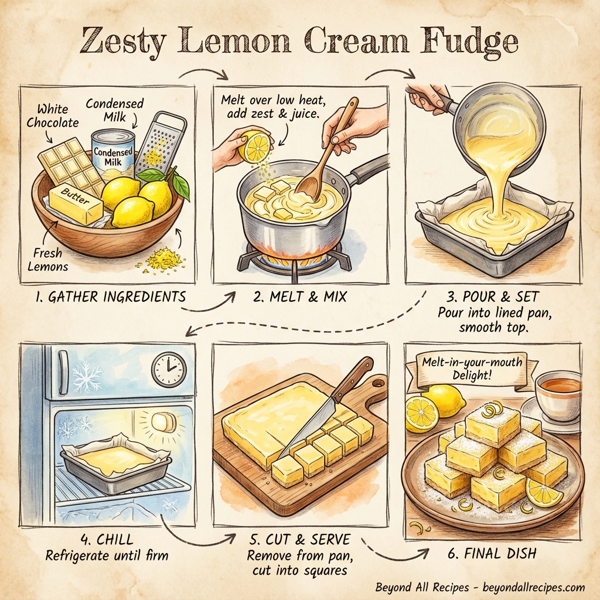 Zesty Lemon Cream Fudge instructions