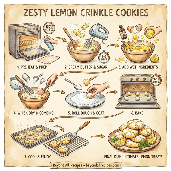 Zesty Lemon Crinkle Cookies instructions