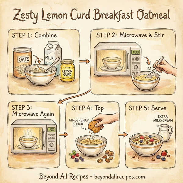 Zesty Lemon Curd Breakfast Oatmeal instructions