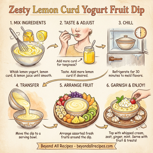 Zesty Lemon Curd Yogurt Fruit Dip instructions