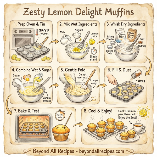 Zesty Lemon Delight Muffins instructions