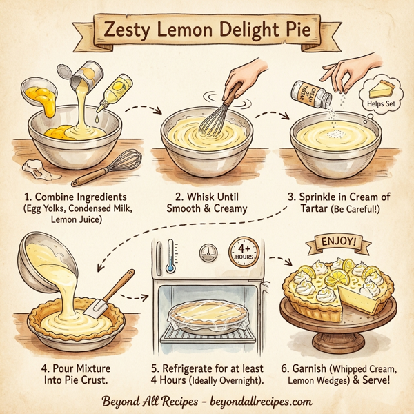 Zesty Lemon Delight Pie instructions